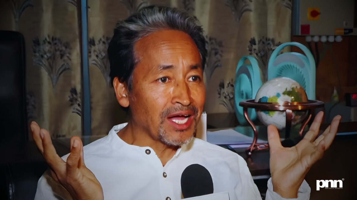 Ladakh protest led by Sonam Wangchuk supporters - PNN